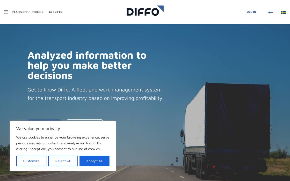 Diffosolutions website preview
