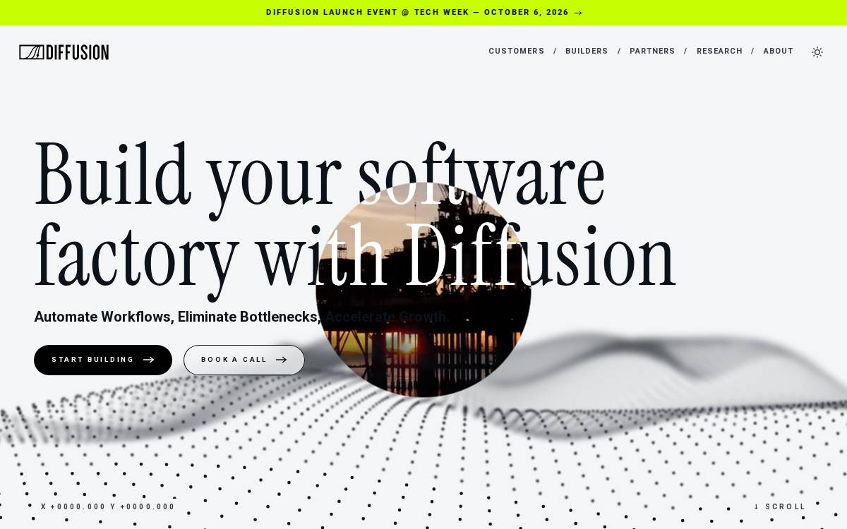 Diffusion website preview