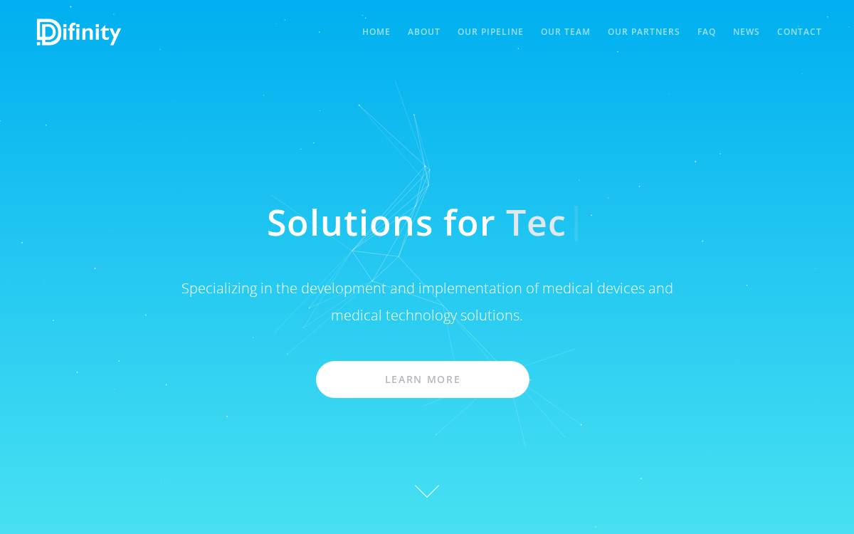Difinity website preview
