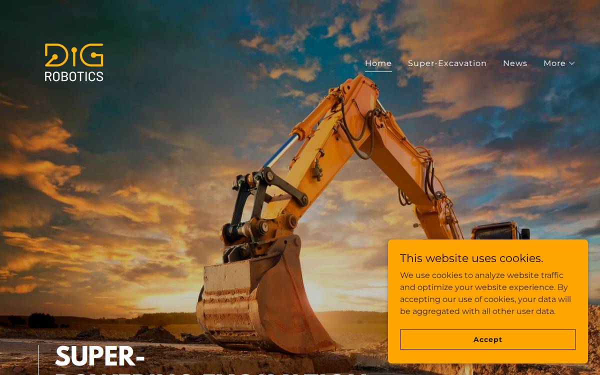 Dig Robotics website preview