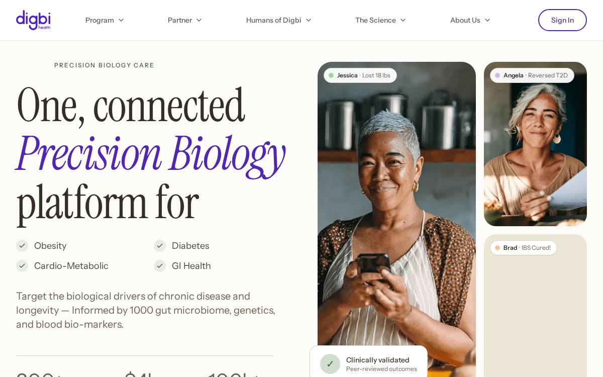 Digbi website preview