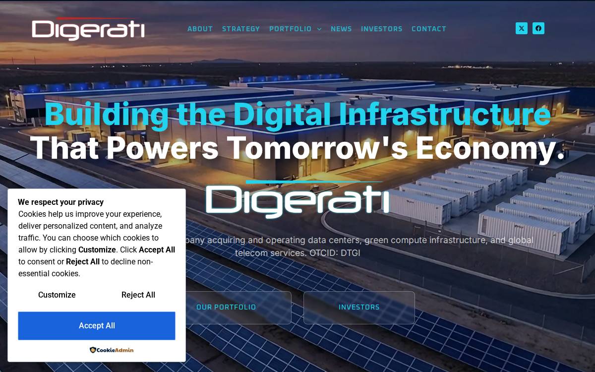 Digerati Inc website preview