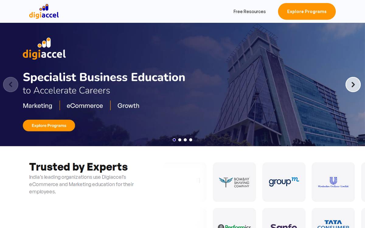 Digiaccel website preview