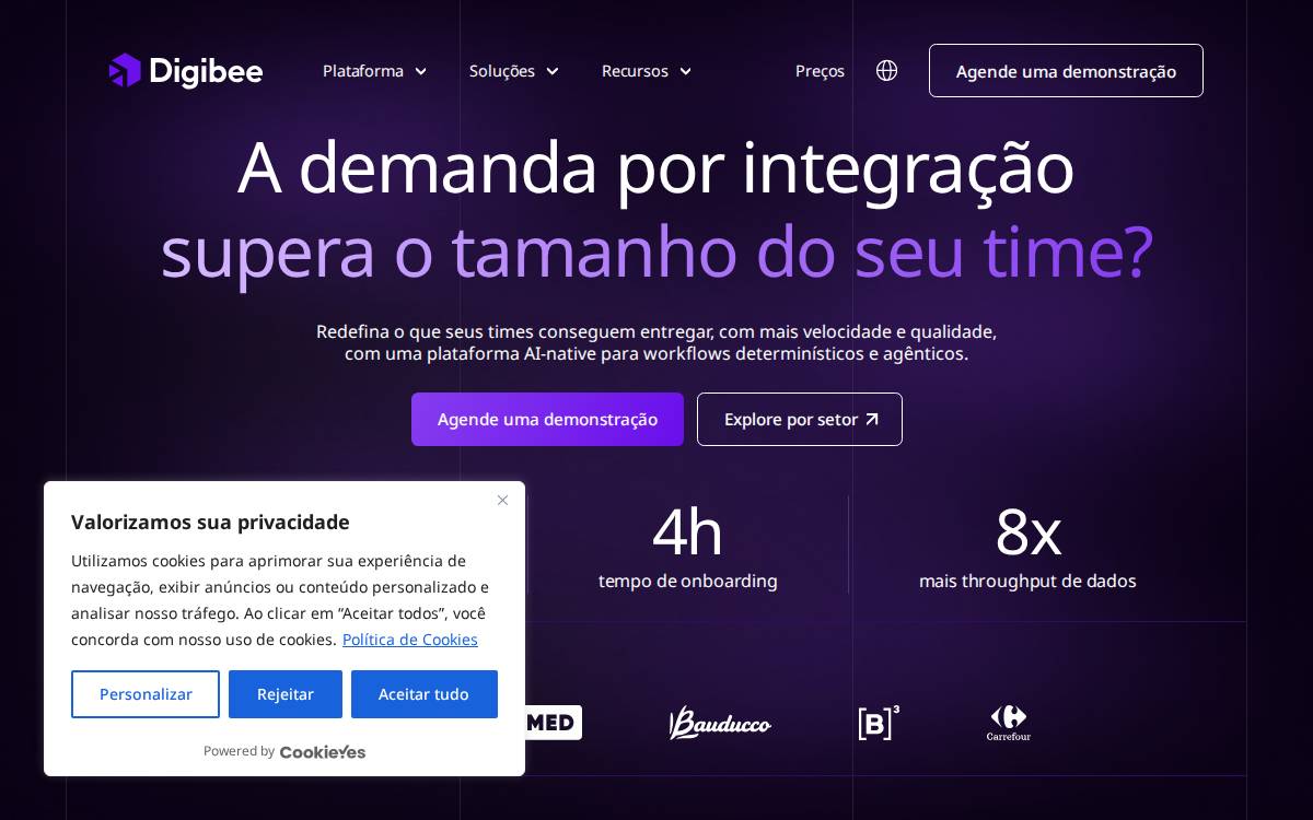 Digibee website preview