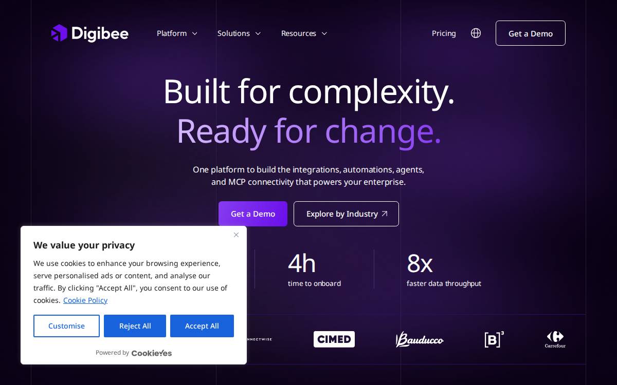 Digibee website preview