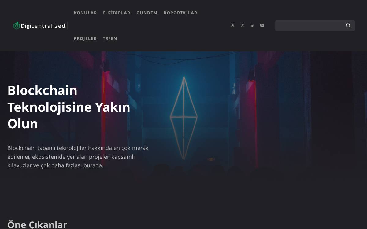 Digicentralized website preview