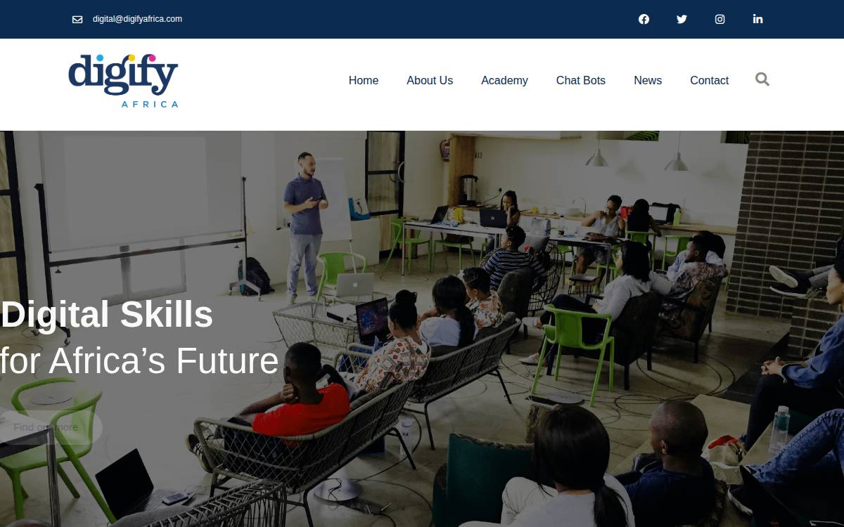 Digify Africa website preview