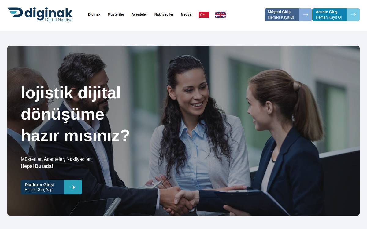 Diginak website preview