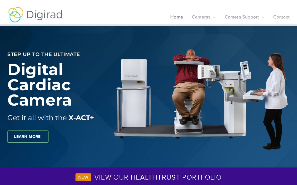 Digirad NASDAQ: DRAD www.digirad.com website preview