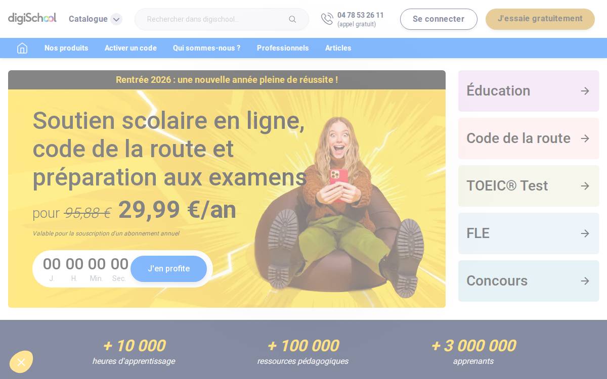 digischool website preview
