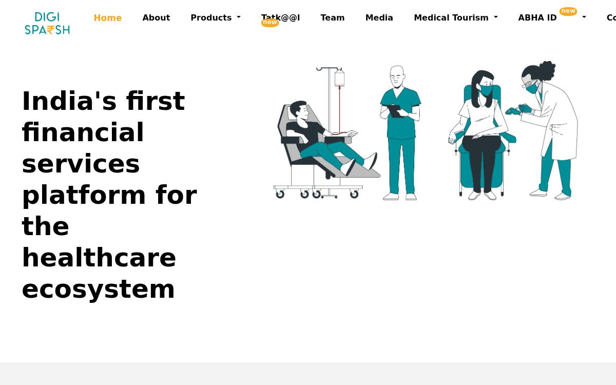 Digisparsh website preview