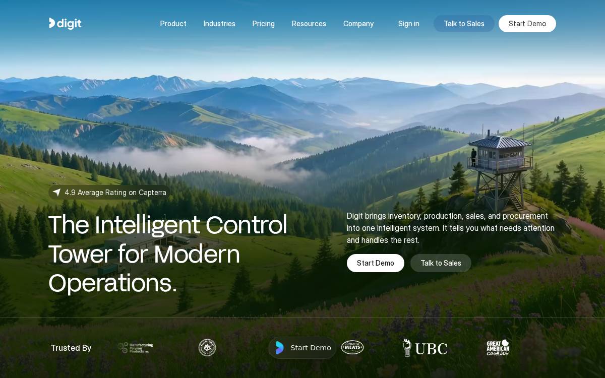 Digit Software website preview
