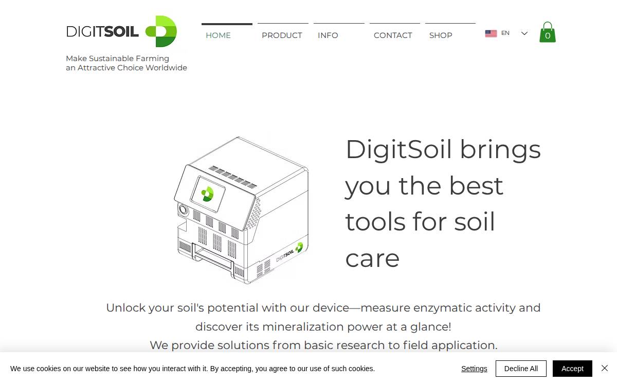 Digit Soil website preview