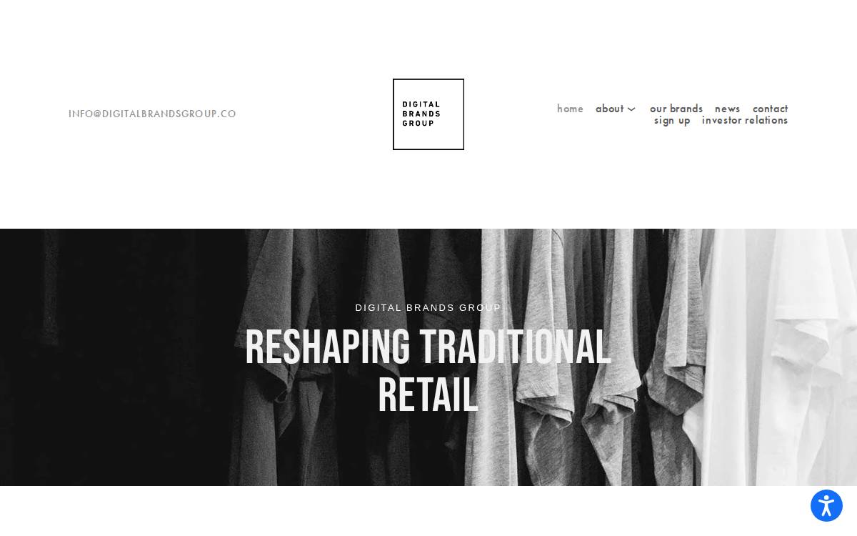 Digital Brands Group website preview