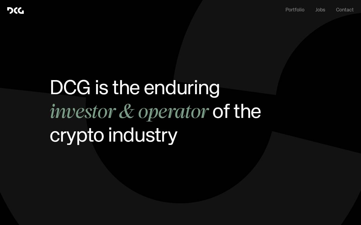Digital Currency Group website preview