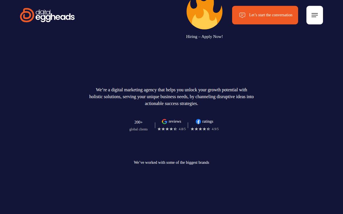 Digital Eggheads website preview