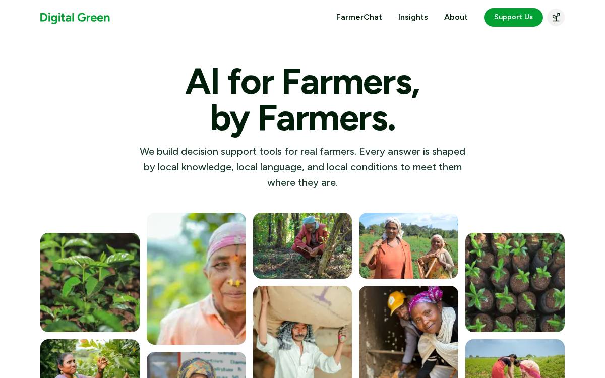 Digital Green website preview