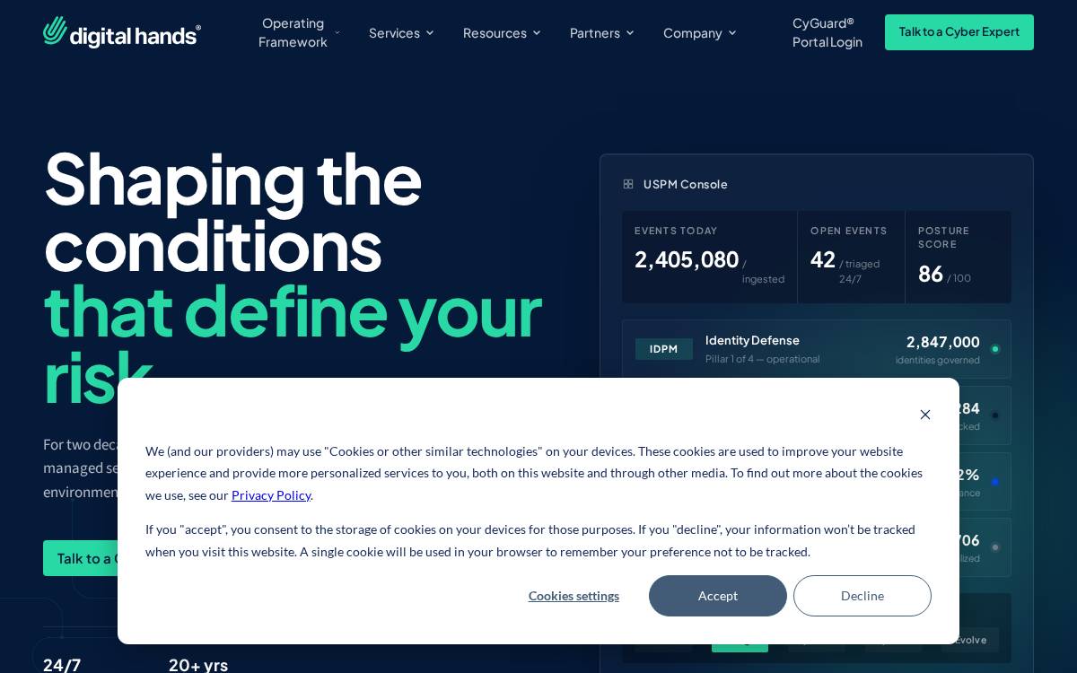 Digital Hands website preview
