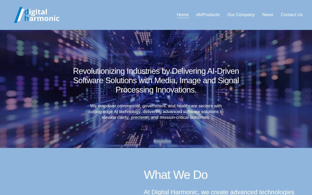 Digital Harmonic website preview