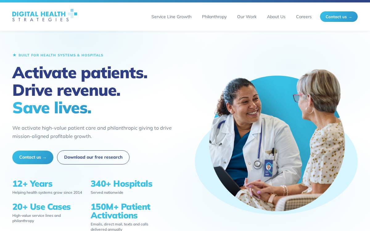 Digital Health Strategies website preview