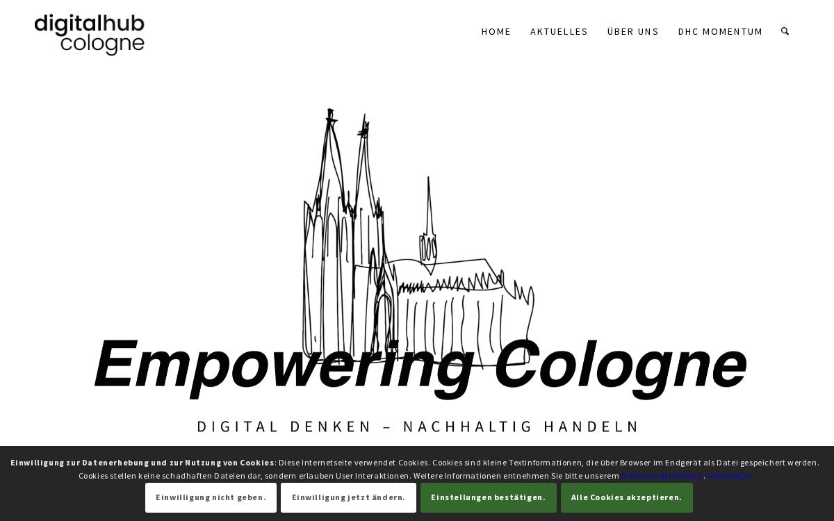 Digital Hub Cologne website preview