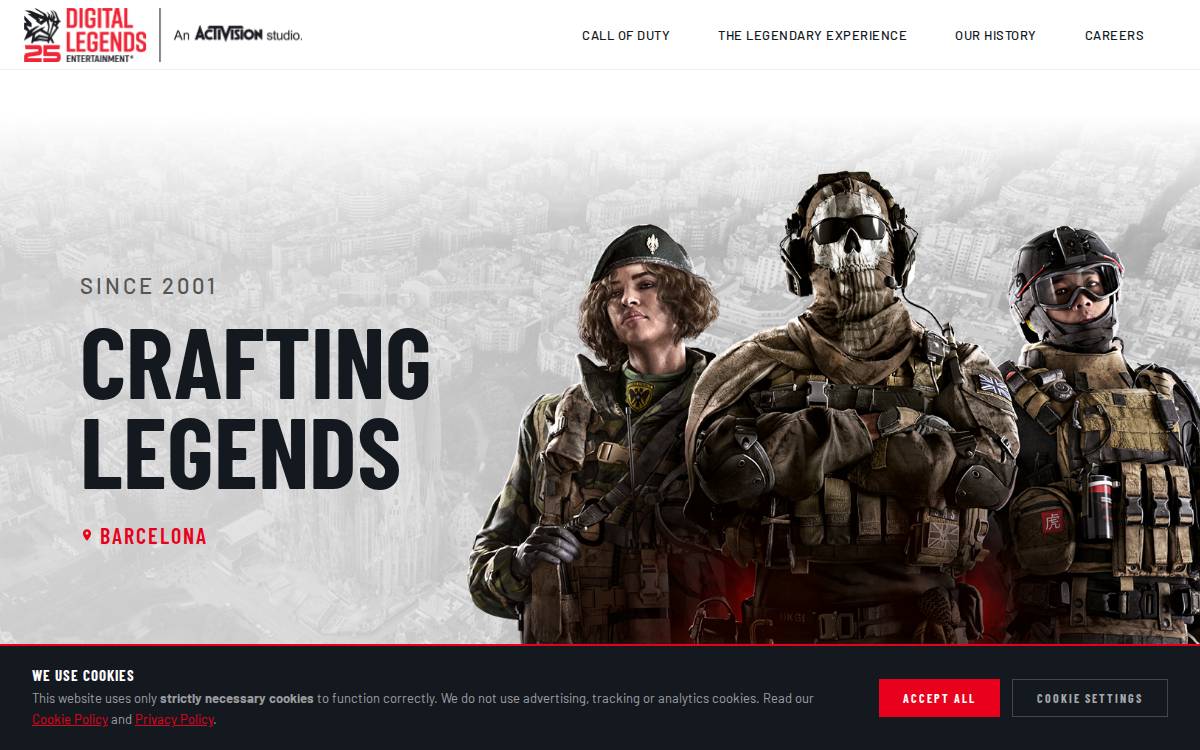 Digital Legends website preview