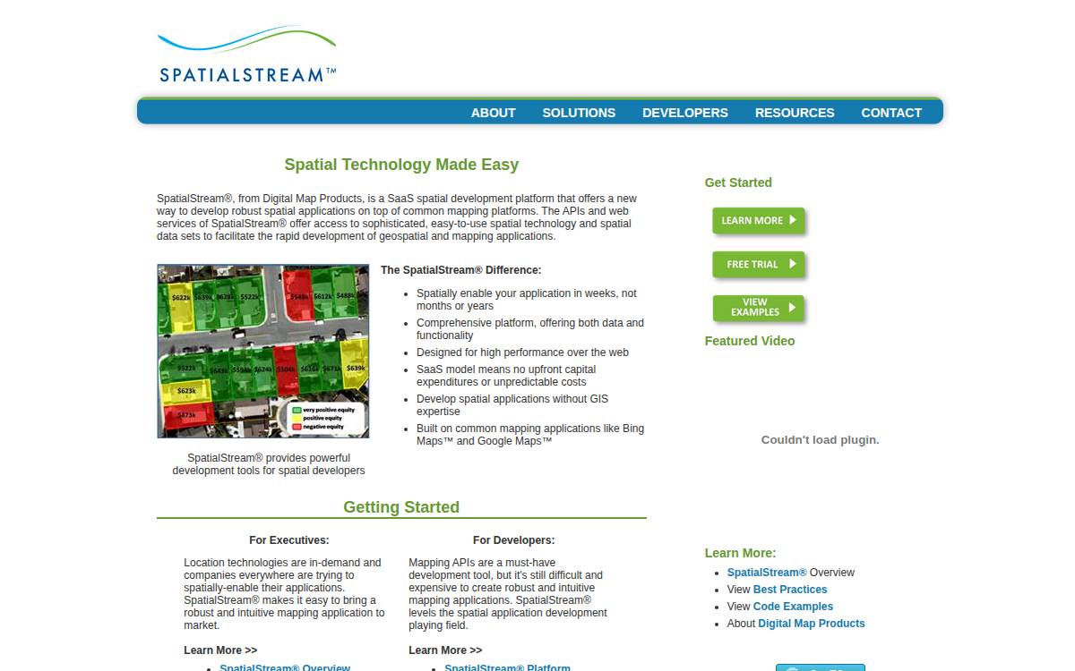 Digital Map Products website preview
