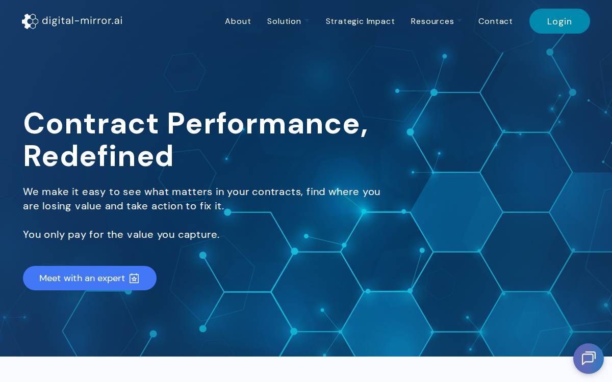 Digital Mirror website preview