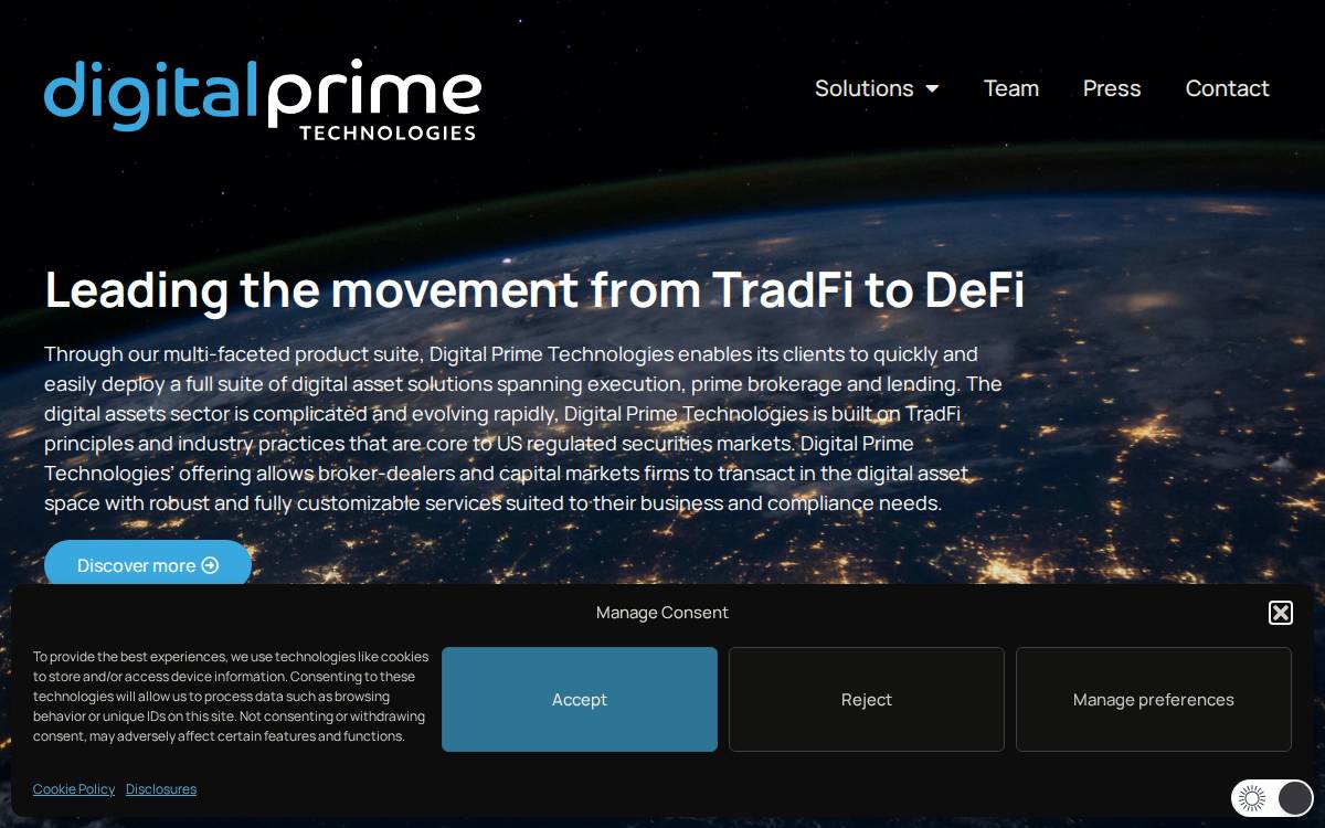 Digital Prime website preview