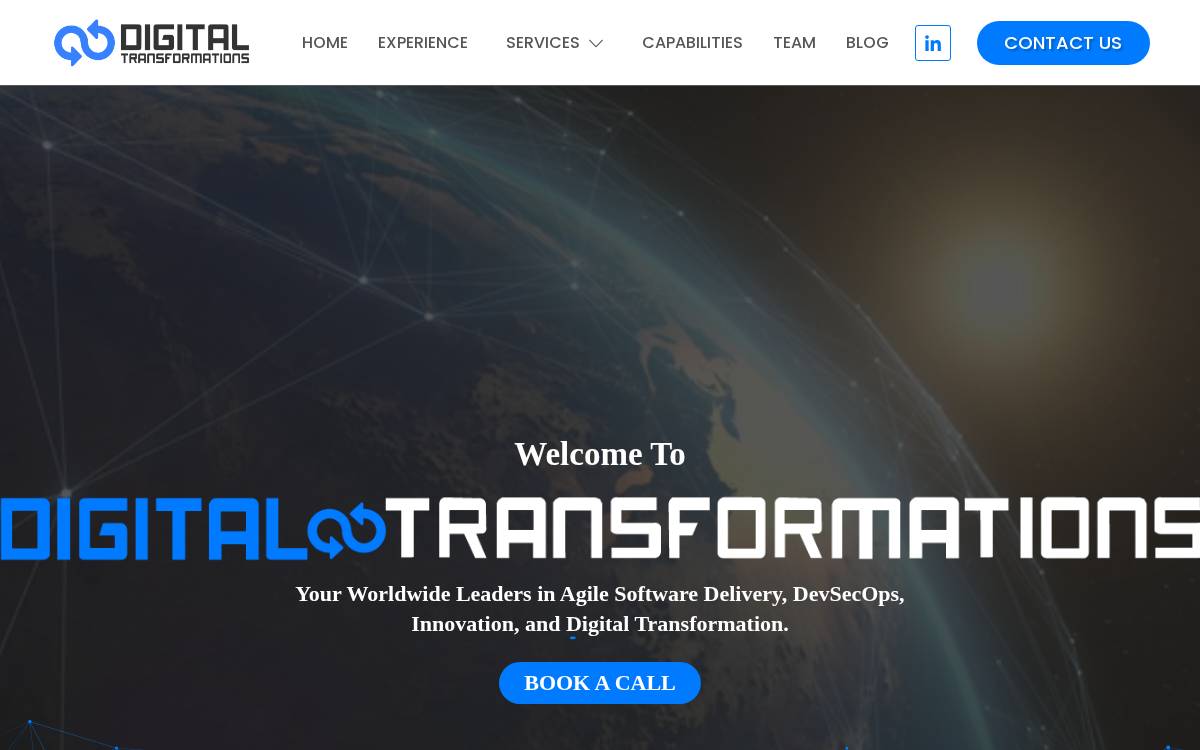 Digital Transformations website preview