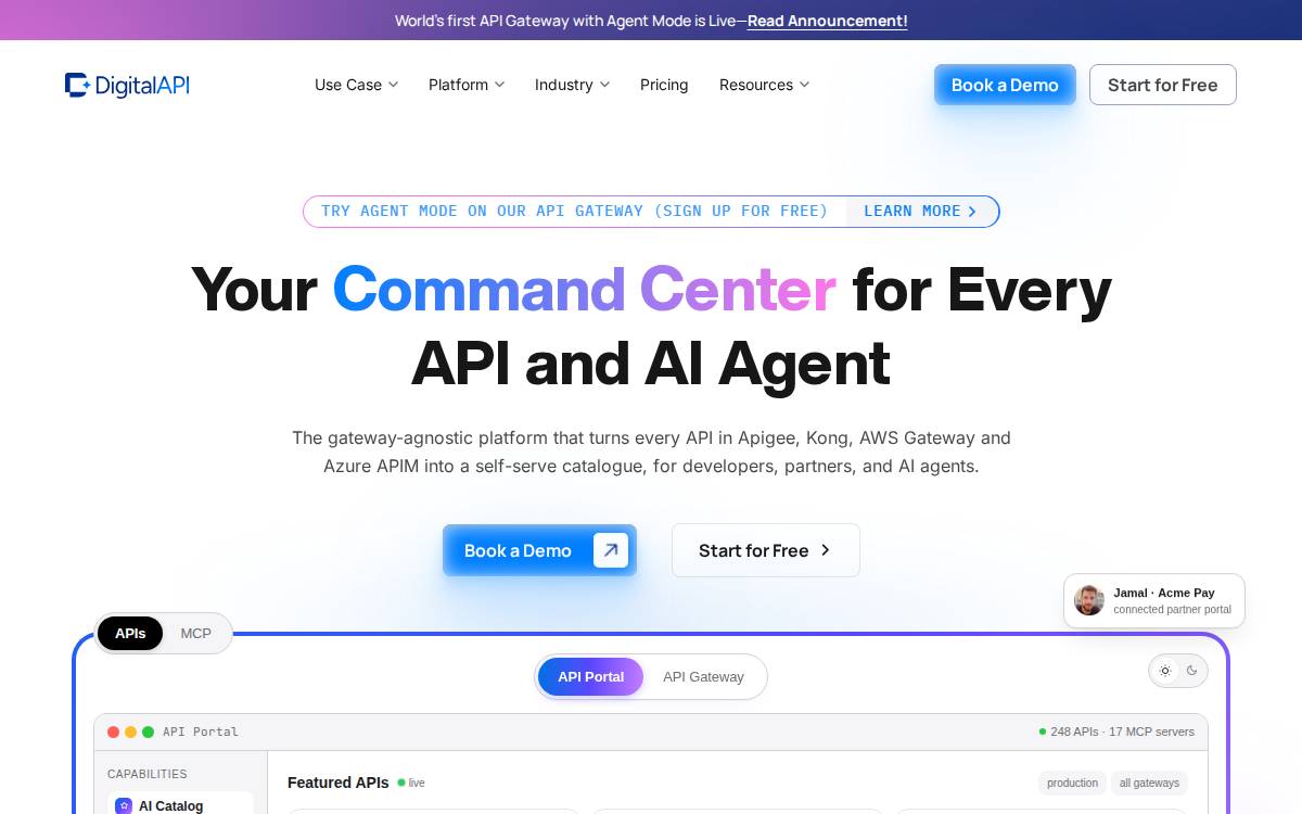 Digitalapi website preview