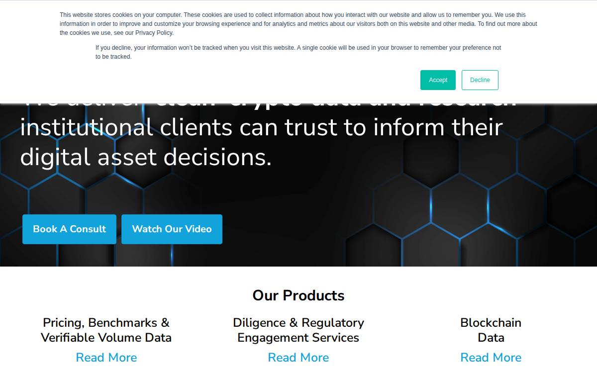 Digital Asset Research website preview