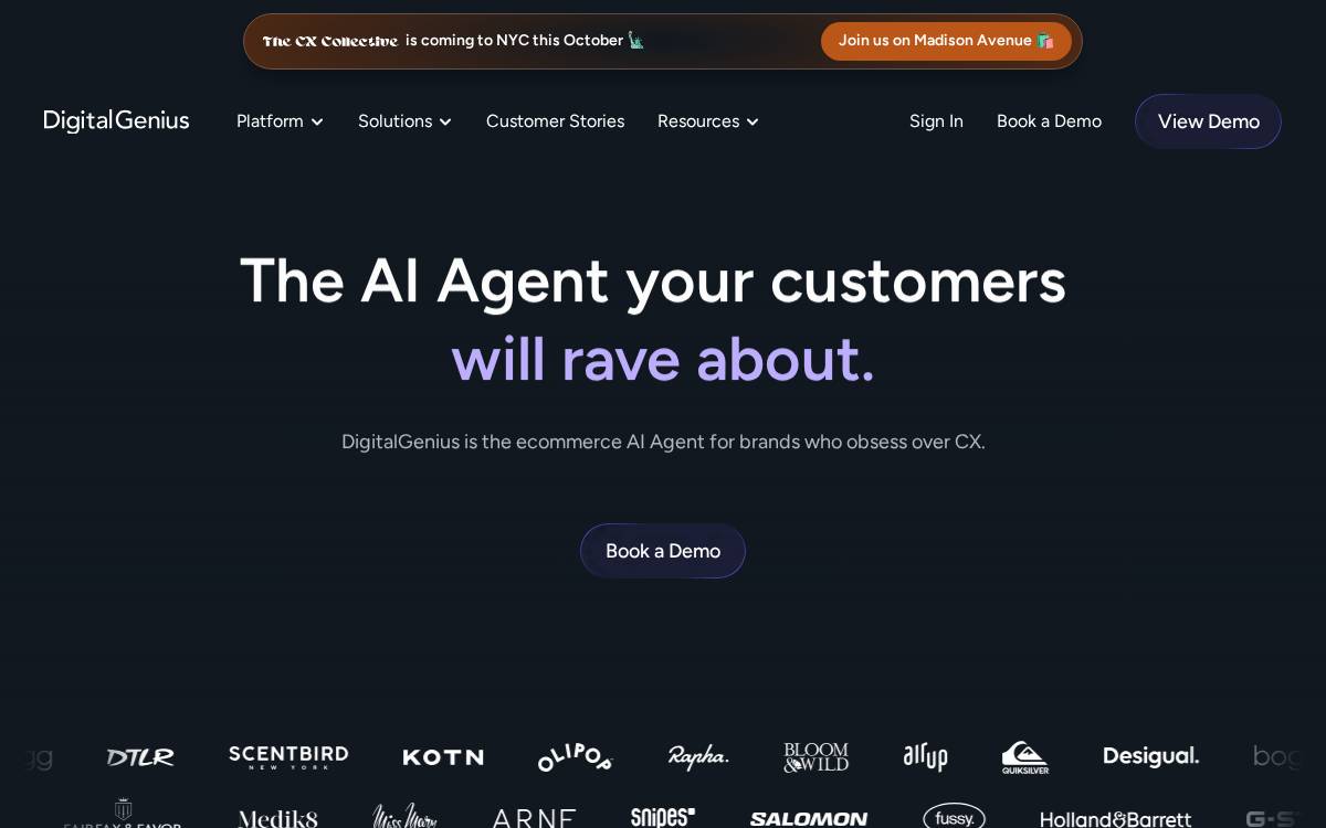 Digital Genius website preview