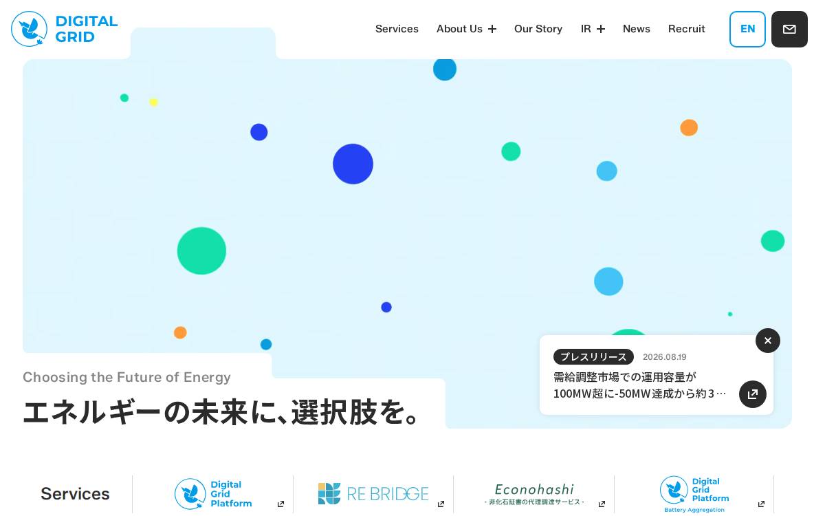 Digital Grid website preview