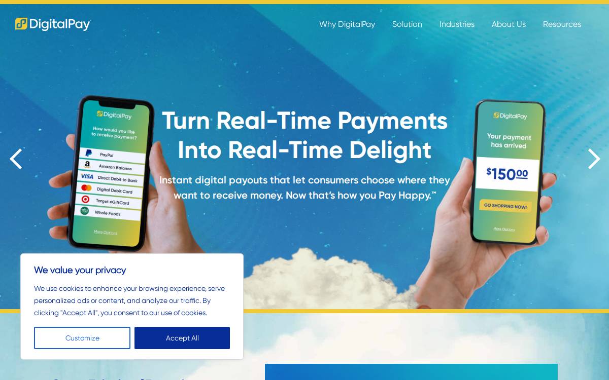Digitalpay website preview