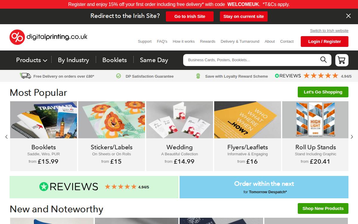 Digitalprinting website preview