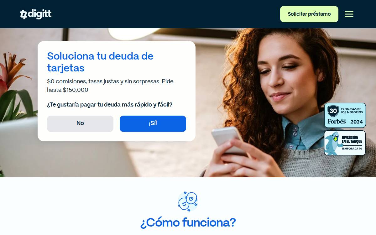 Digitt Transforming Mexico's financial sector website preview