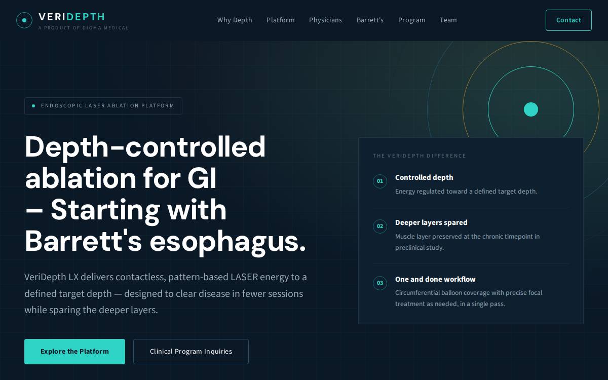 Digma Medical website preview