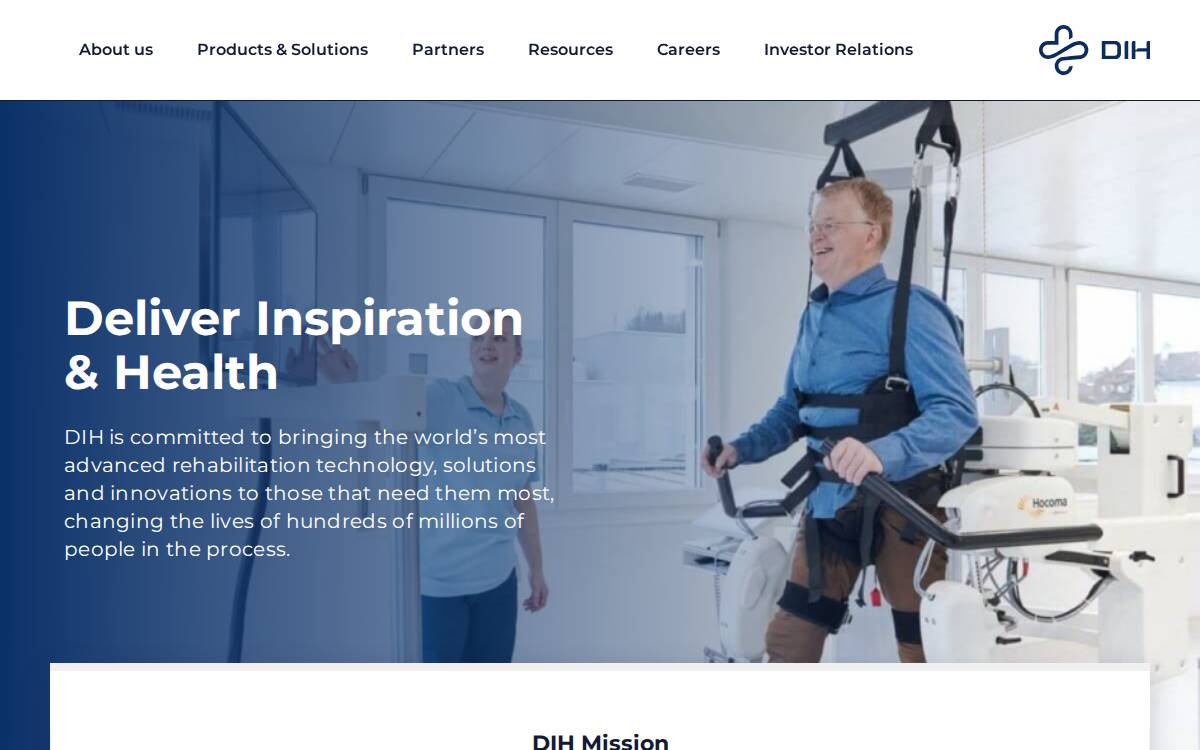 Dih website preview