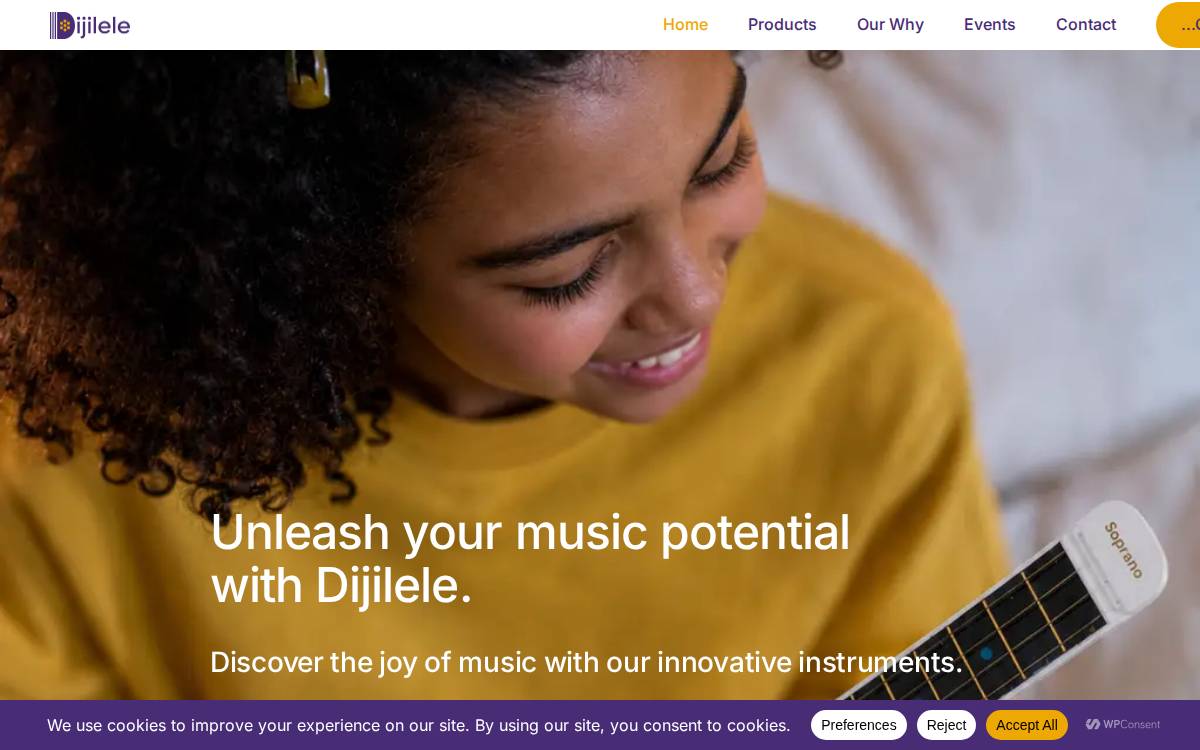 Dijilele Website website preview