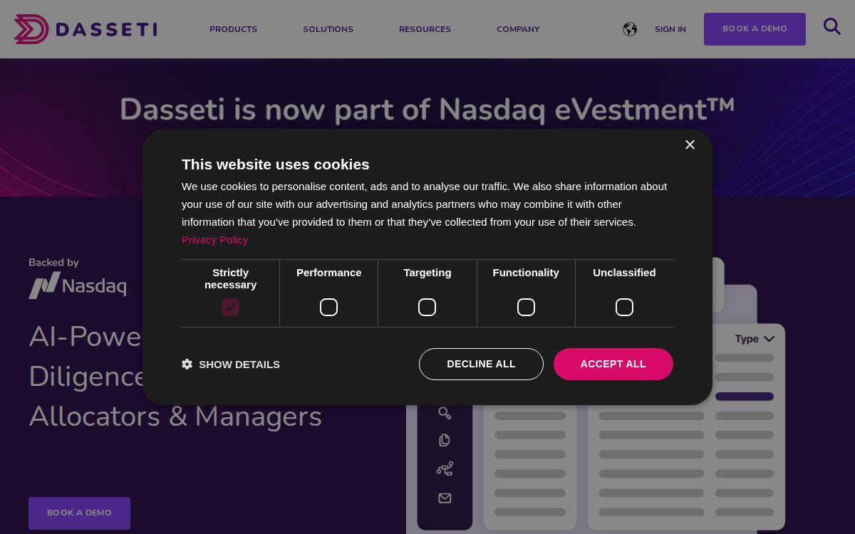 Diligend website preview