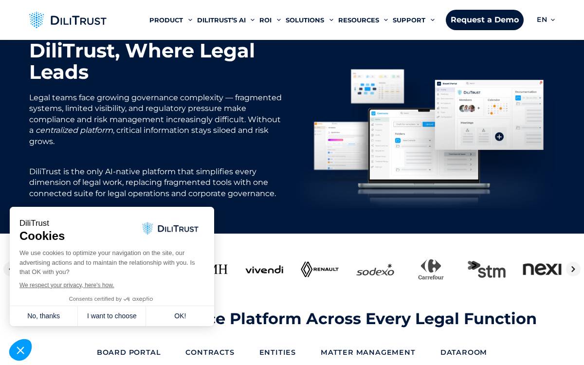Dilitrust website preview
