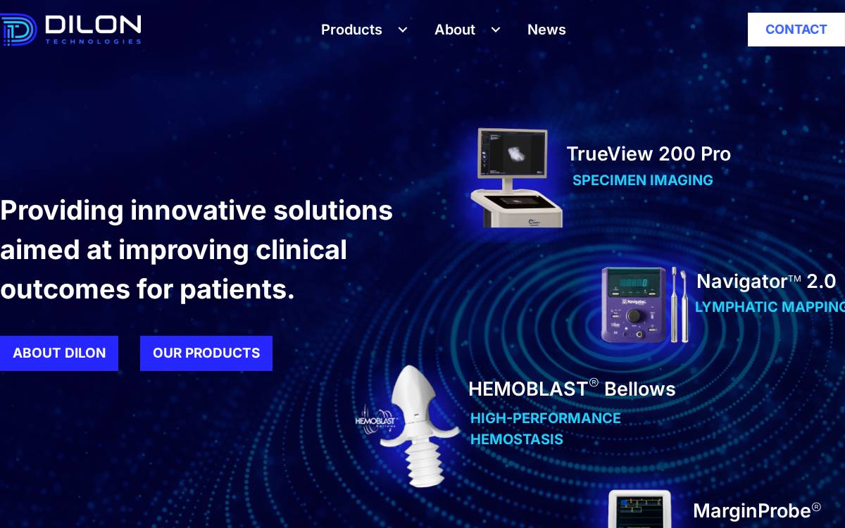 Dilon Technologies website preview