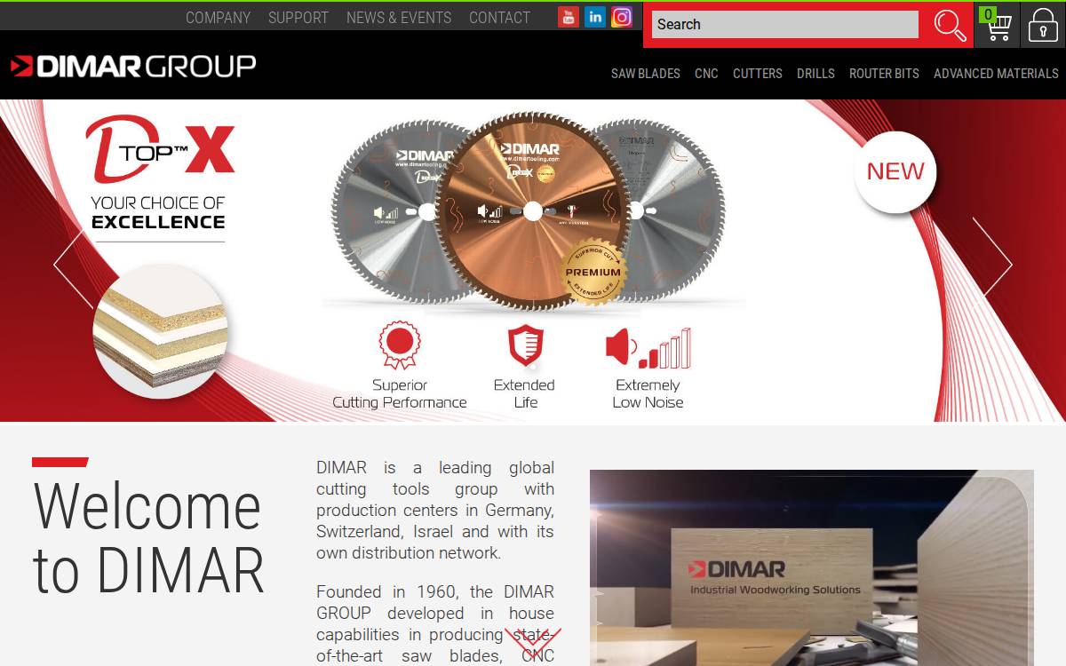 Dimartooling website preview