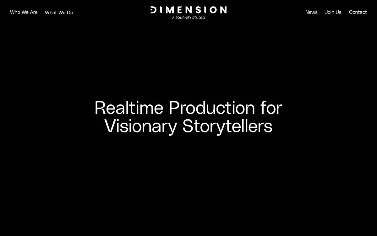 Dimension Studio website preview