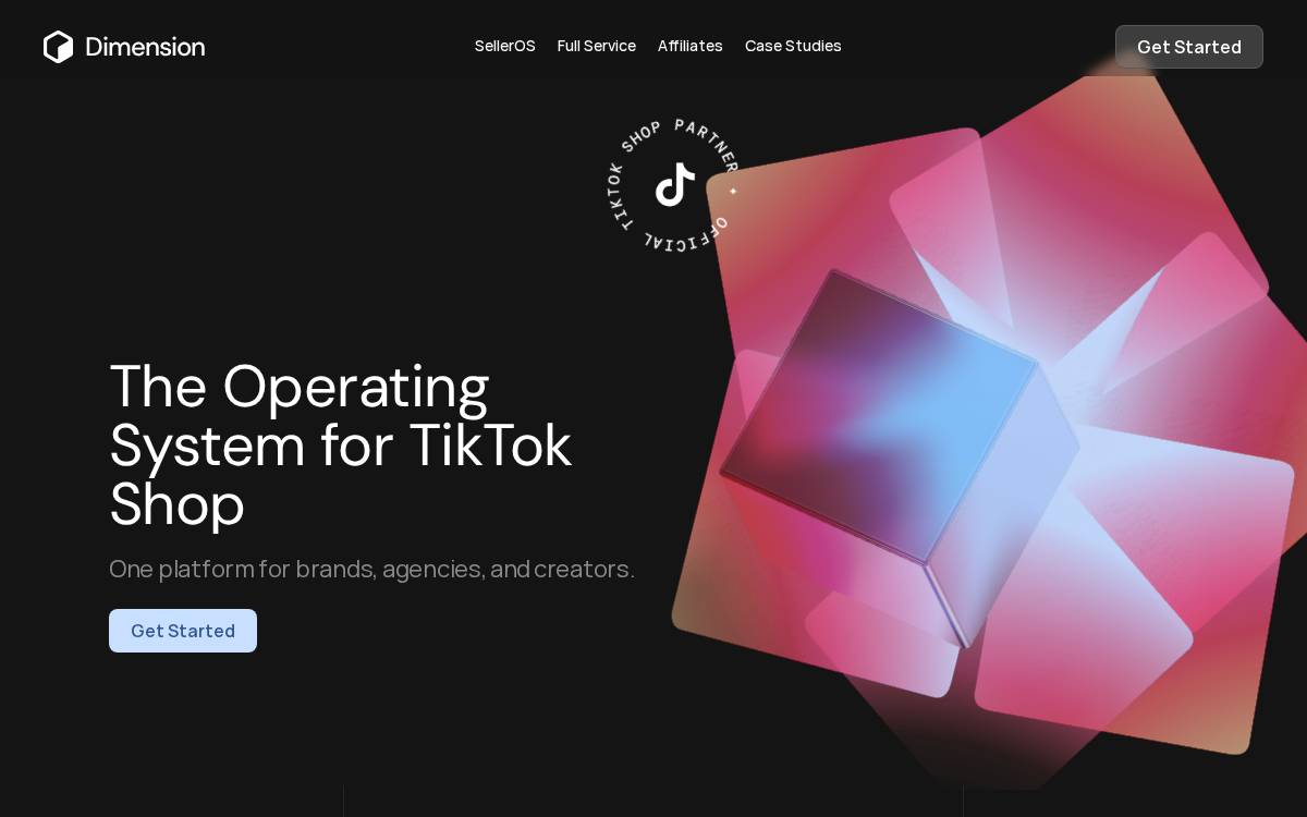 Dimension Studios website preview