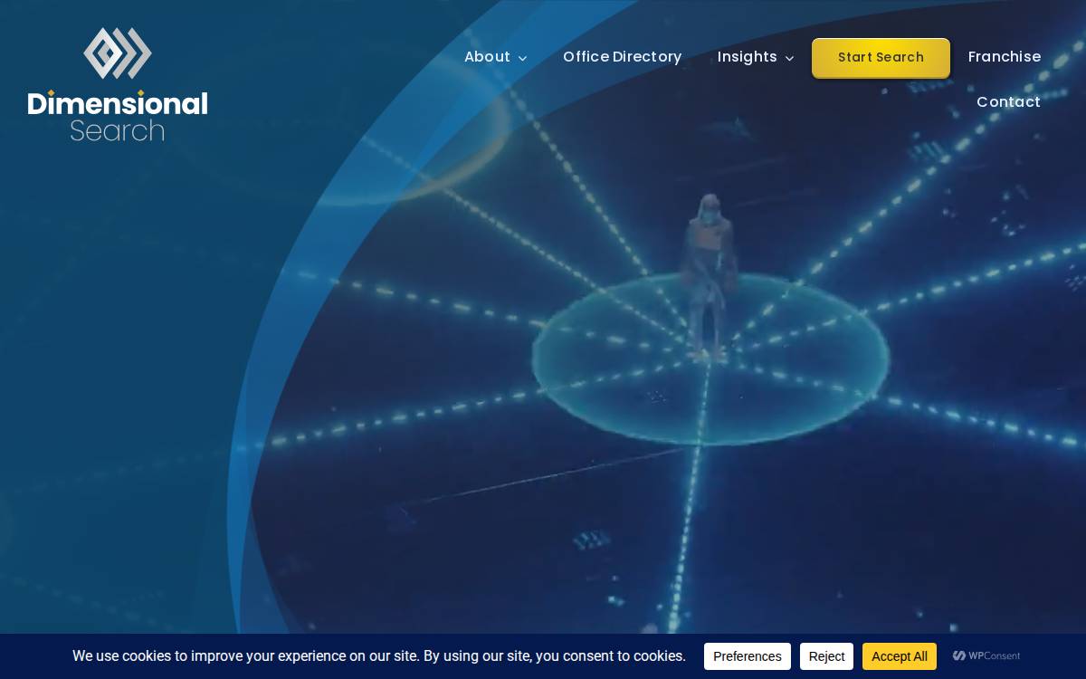 Dimensionalsearch website preview
