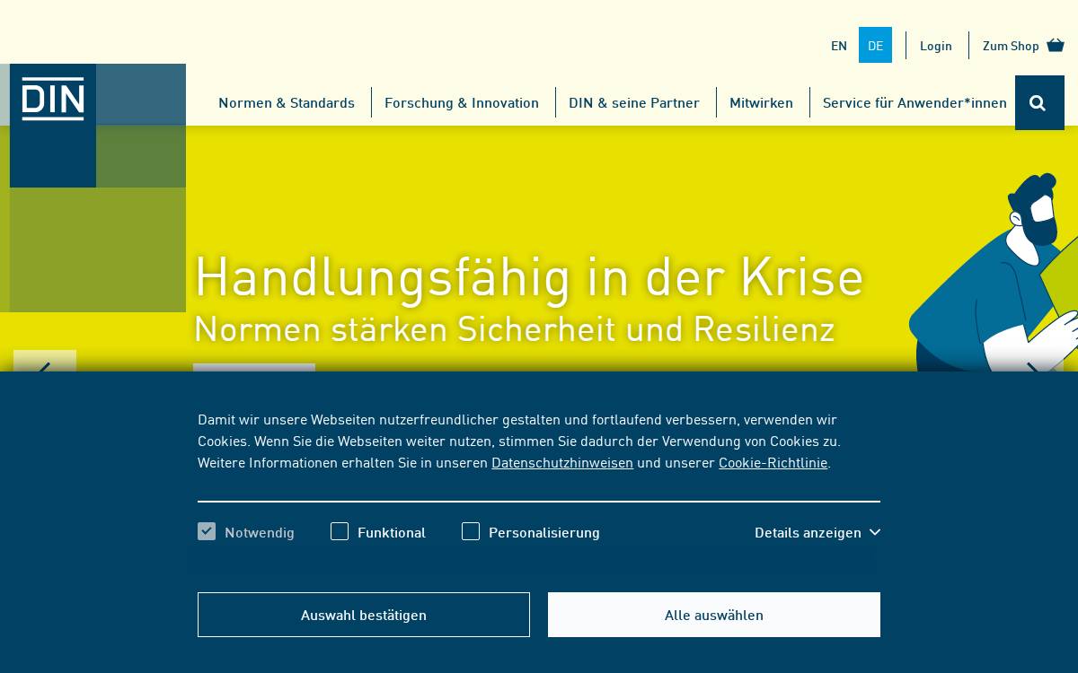 Din website preview