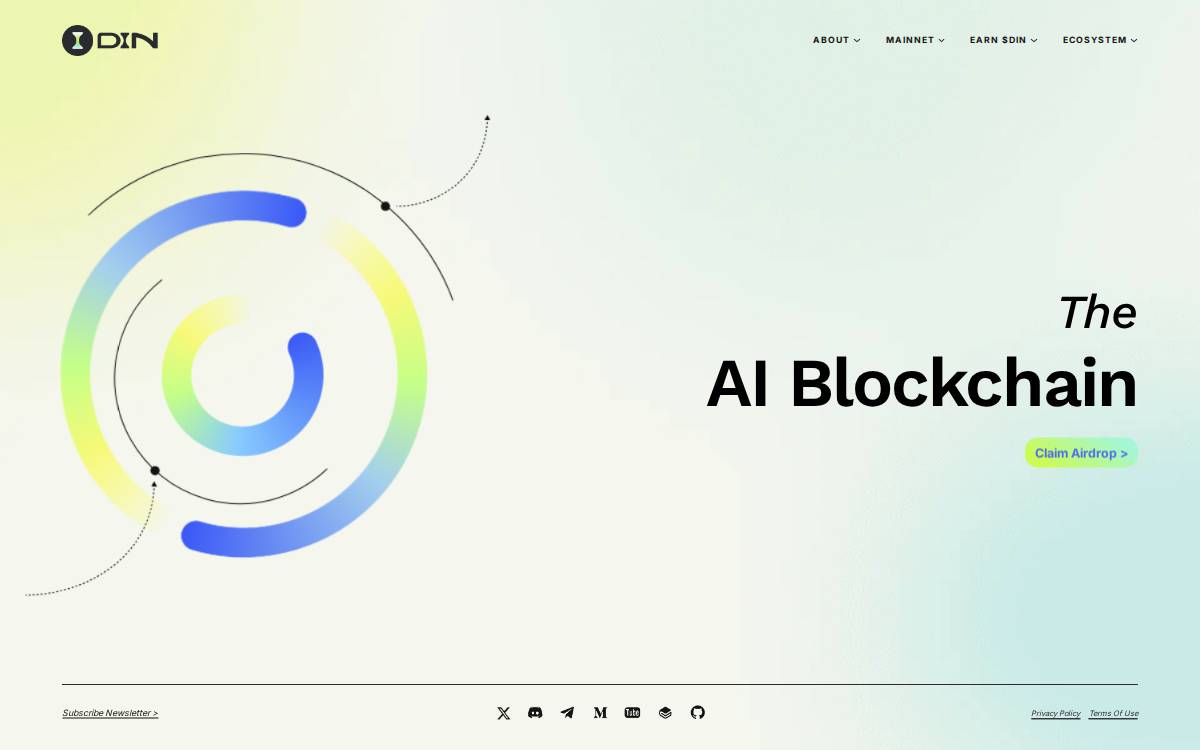 DIN website preview