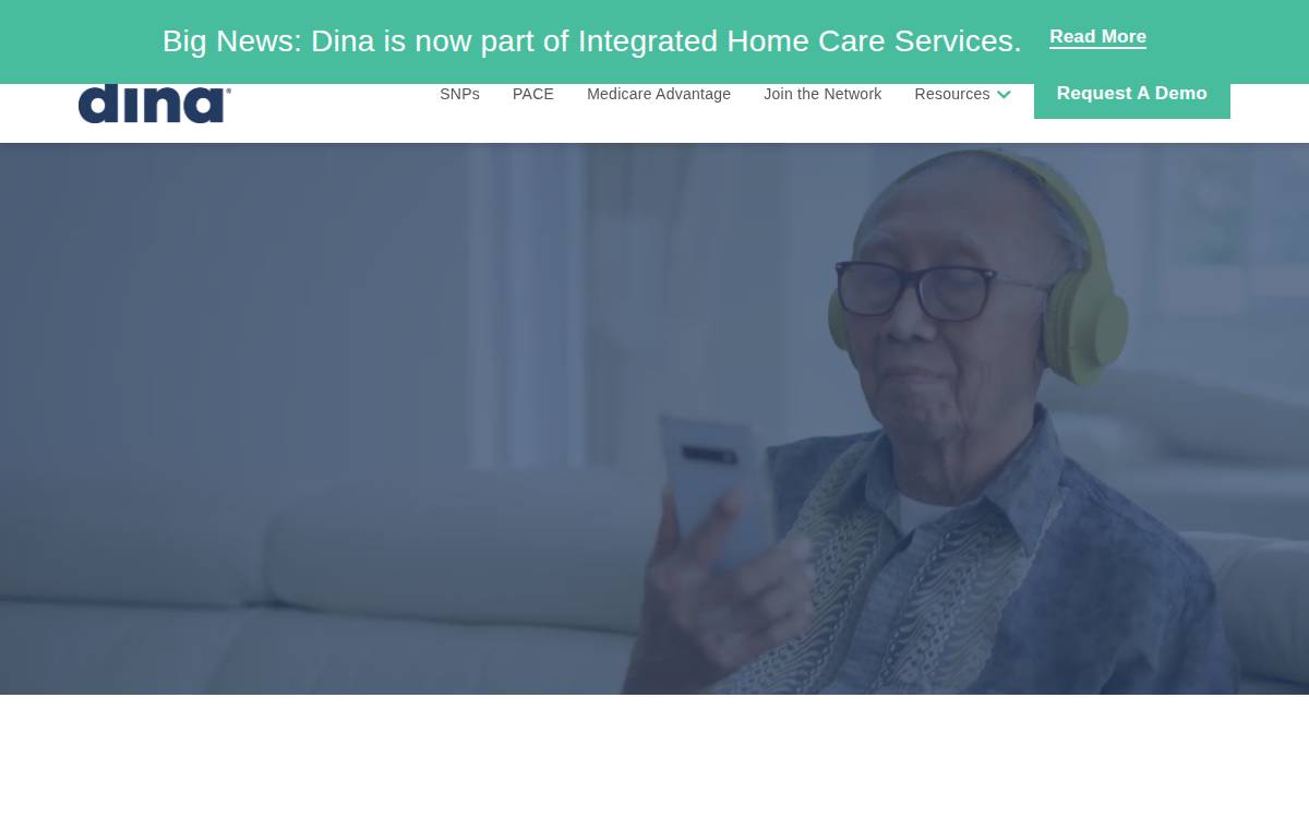 Dina Care website preview